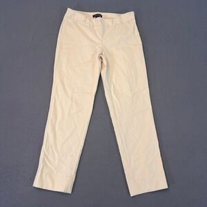White House Black Market Beige Slim Ankle Pants Women's Size 0R 27W x 26L Dress‎